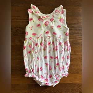 Little English Floral Sleeveless Romper